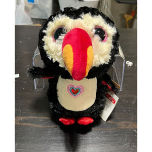 YuMe Originals Toucan with Glitter Heart Stuffed Animal New with Tag